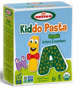 Helios Kiddo Organic Letters & Numbers Pasta