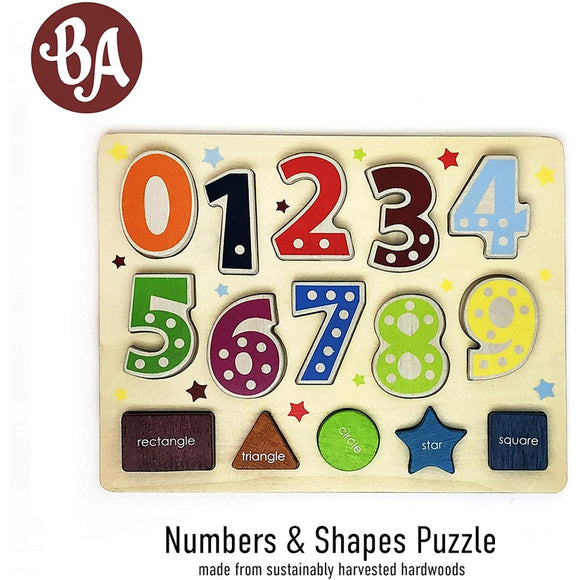 Number and Shape Puzzle Toddler - Begin Again