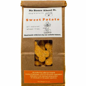 A bag of sweet potato dog treats. 